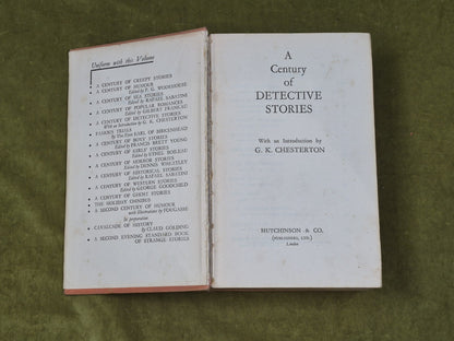 A Century of Detective Stories. Hutchinson, intro by G K Chesterton HB4