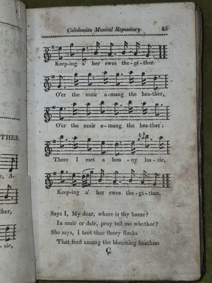 Caledonian Musical Repository 1811 Scottish Songs Voice Violin German Flute8