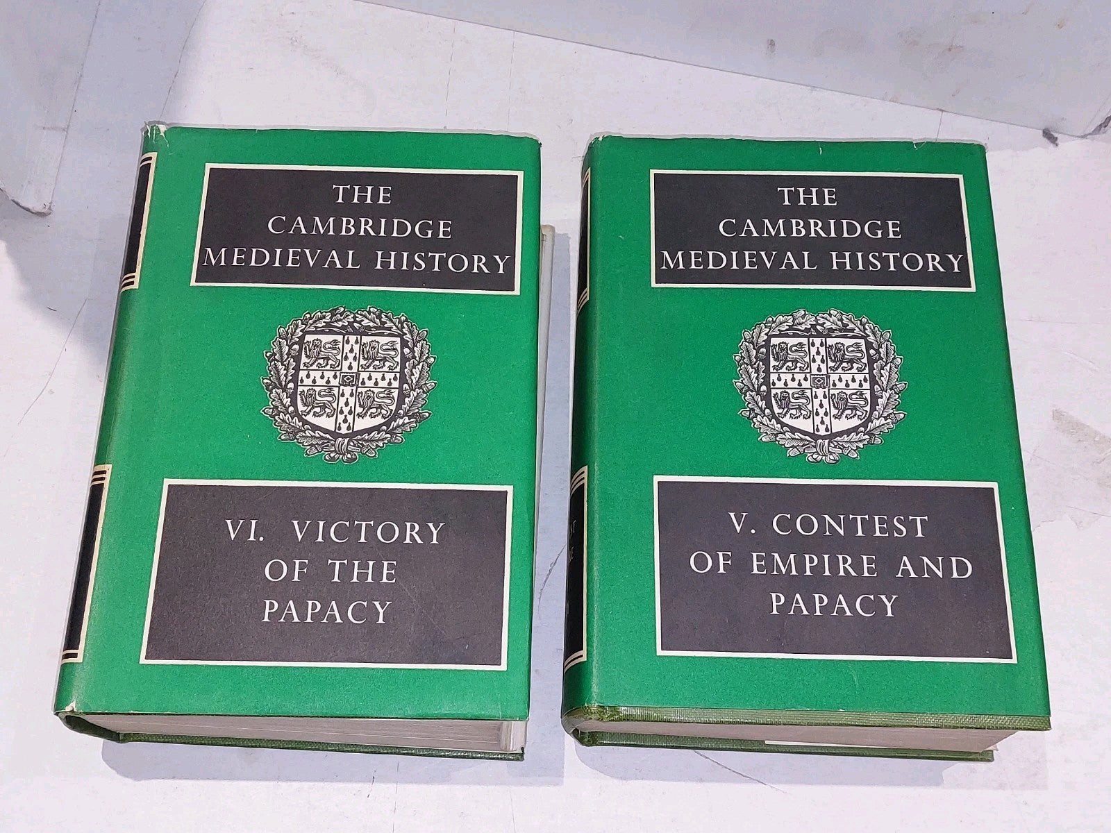 The Cambridge Medieval History Vol. 5 & 6 1964 Harback Dustjacket Papacy Victory0