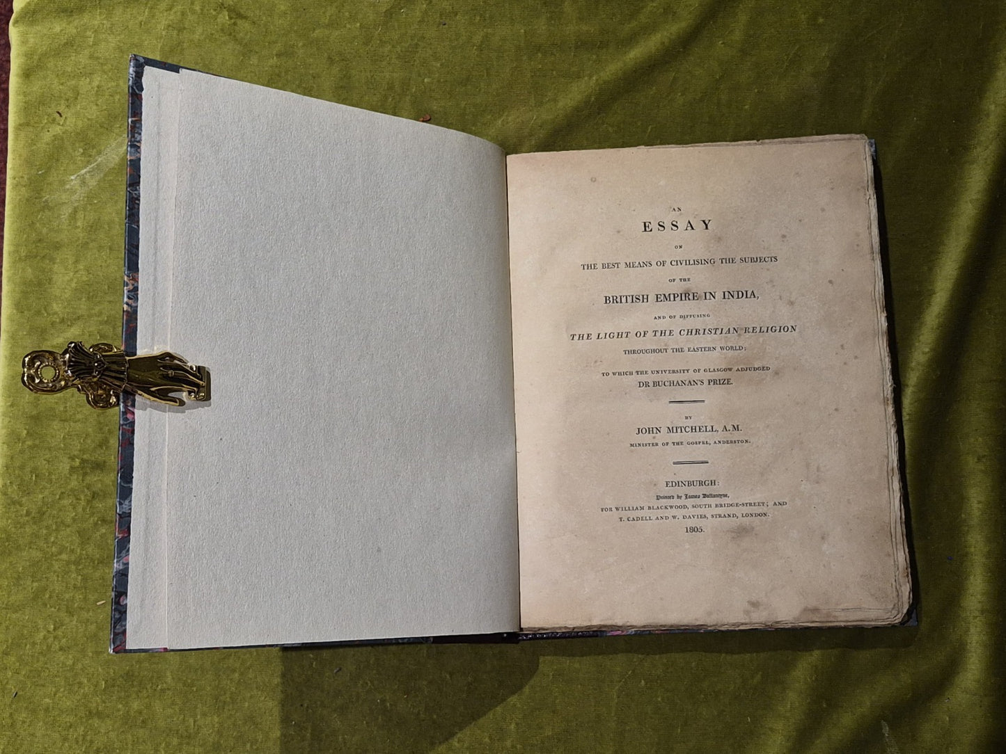 The best means of civilising the subjects of the British Empire in India 18052