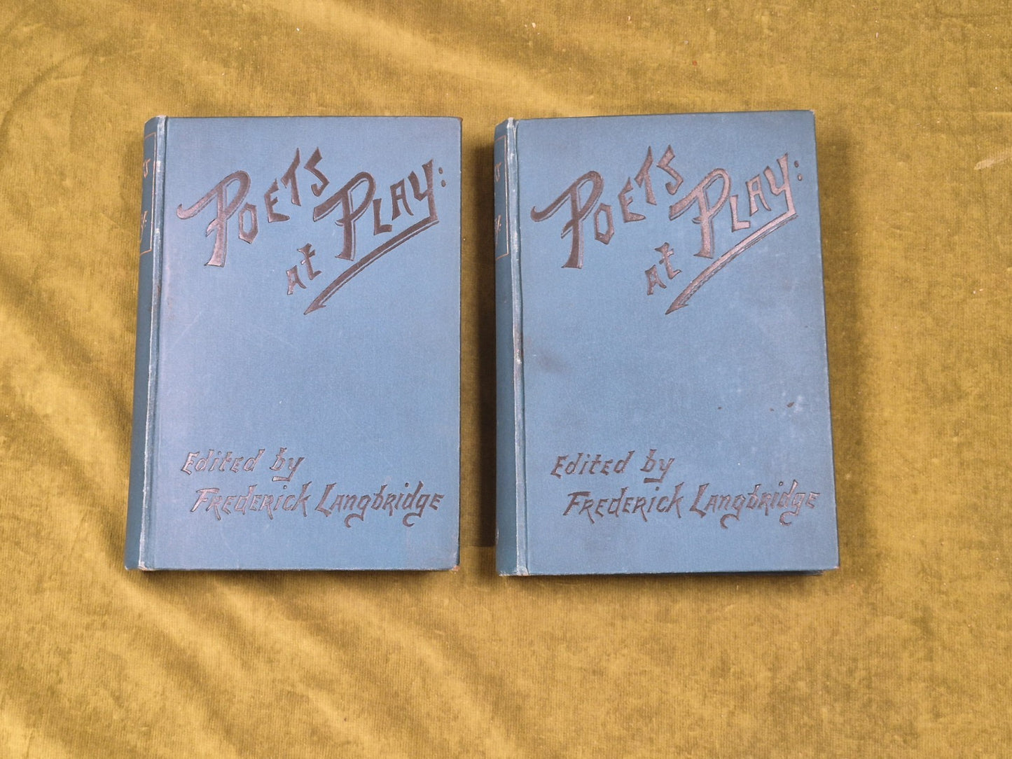 Poets at Play in 2 Vols by Frederick Langbridge - Eyre & Spottiswoode0