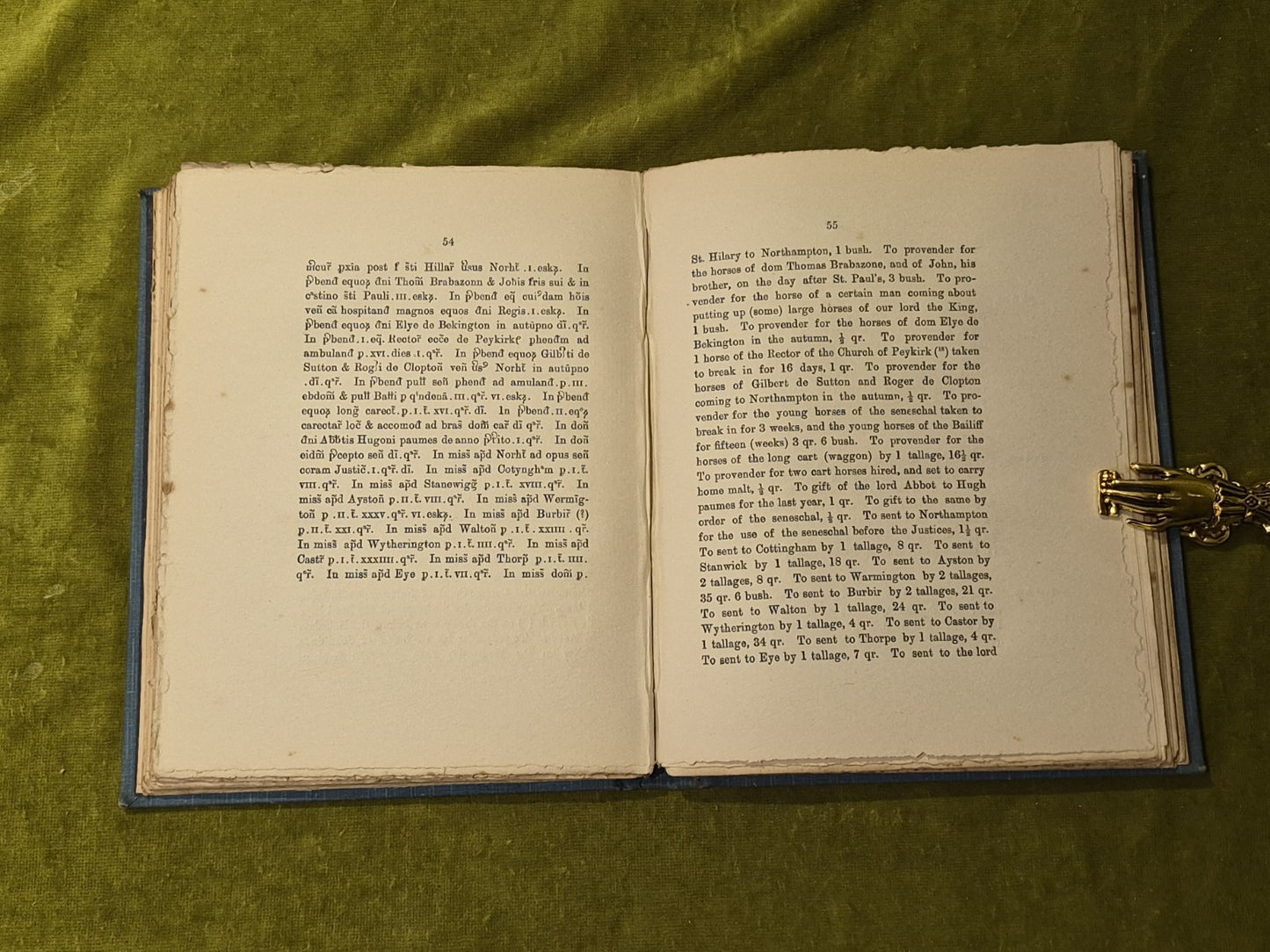 The Compotus of the Manor of Kettering for A.D. 1292 -  Charles Wise 1899 1st HB5