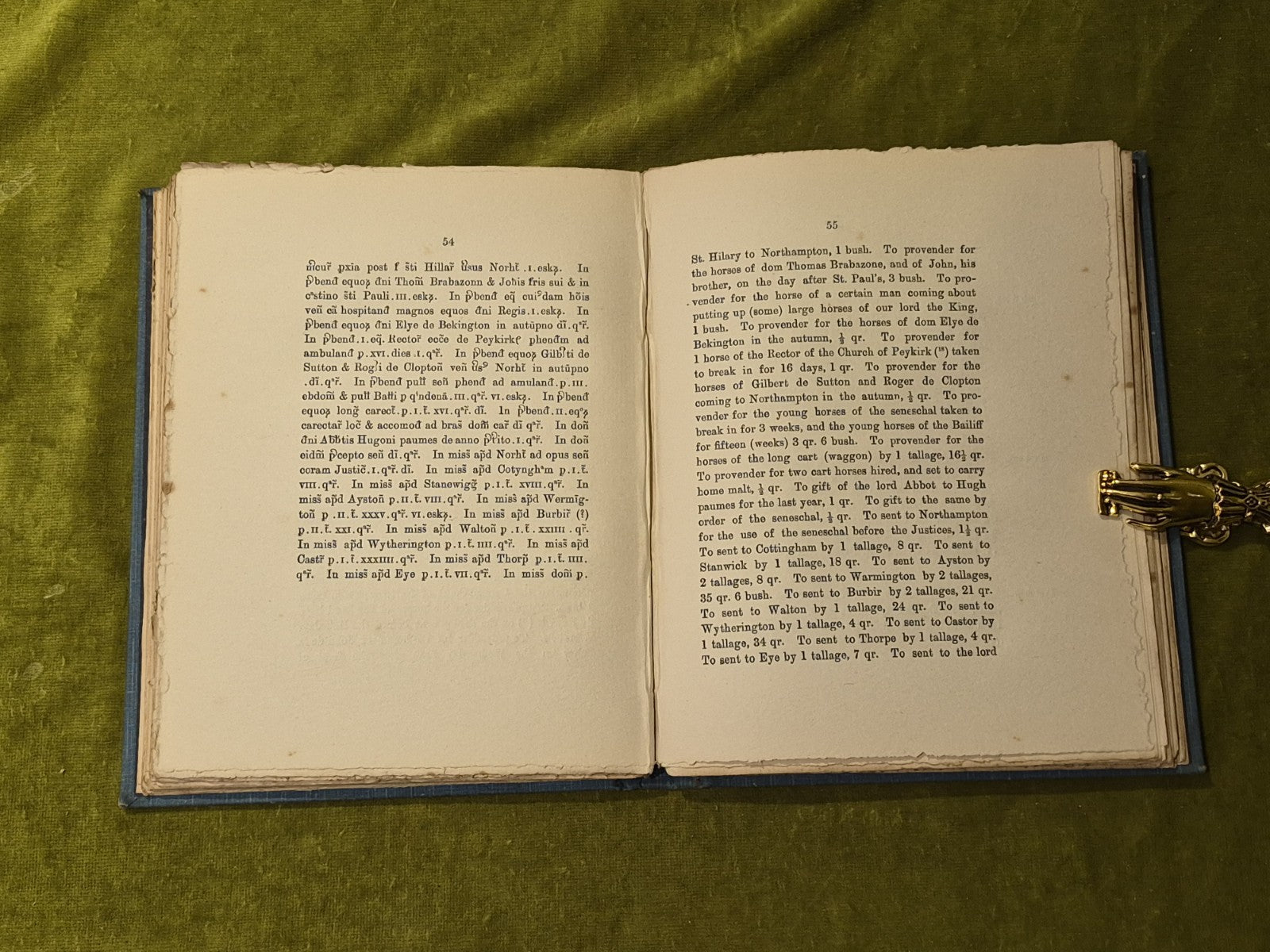 The Compotus of the Manor of Kettering for A.D. 1292 -  Charles Wise 1899 1st HB5