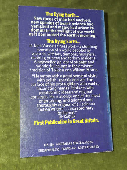 The Dying Earth by Vance Jack reprinted  1969 1st UK Publication2