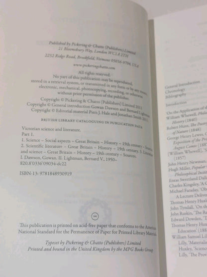 Victorian Science and Literature [Volumes 18] Complete Set (2012) Hb Books3