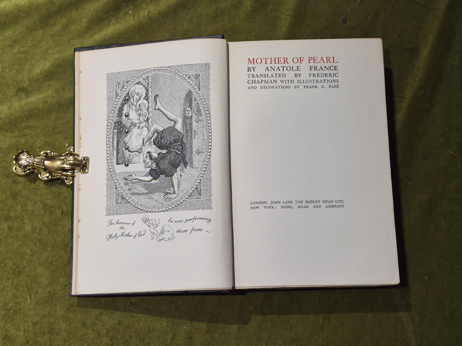 Mother of Pearl - Anatole France 1929 Illustrated Edition4