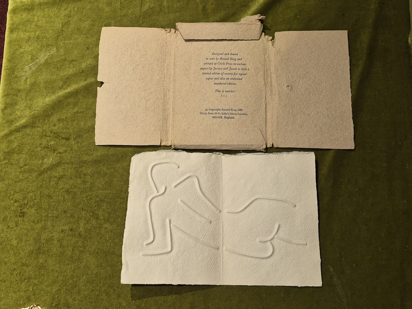 Ronald KING / TURN OVER DARLING 1st Edition 1990 #303 Circle Press0