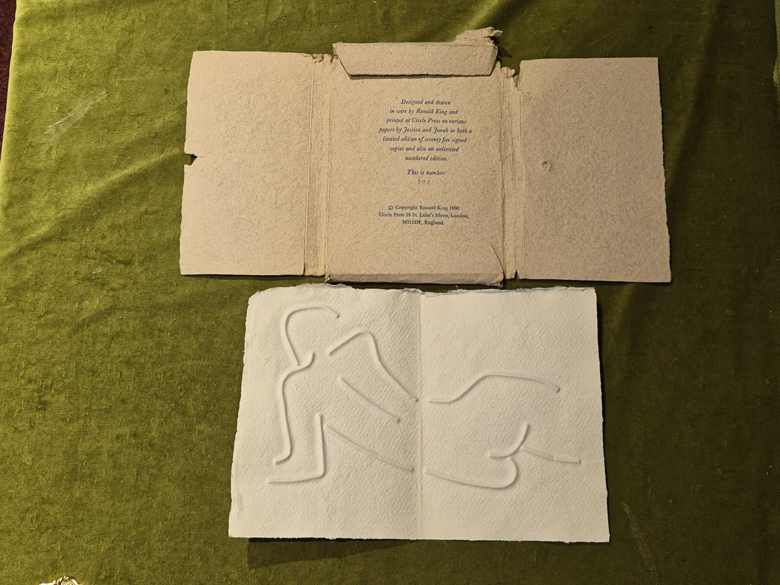 Ronald KING / TURN OVER DARLING 1st Edition 1990 #303 Circle Press0