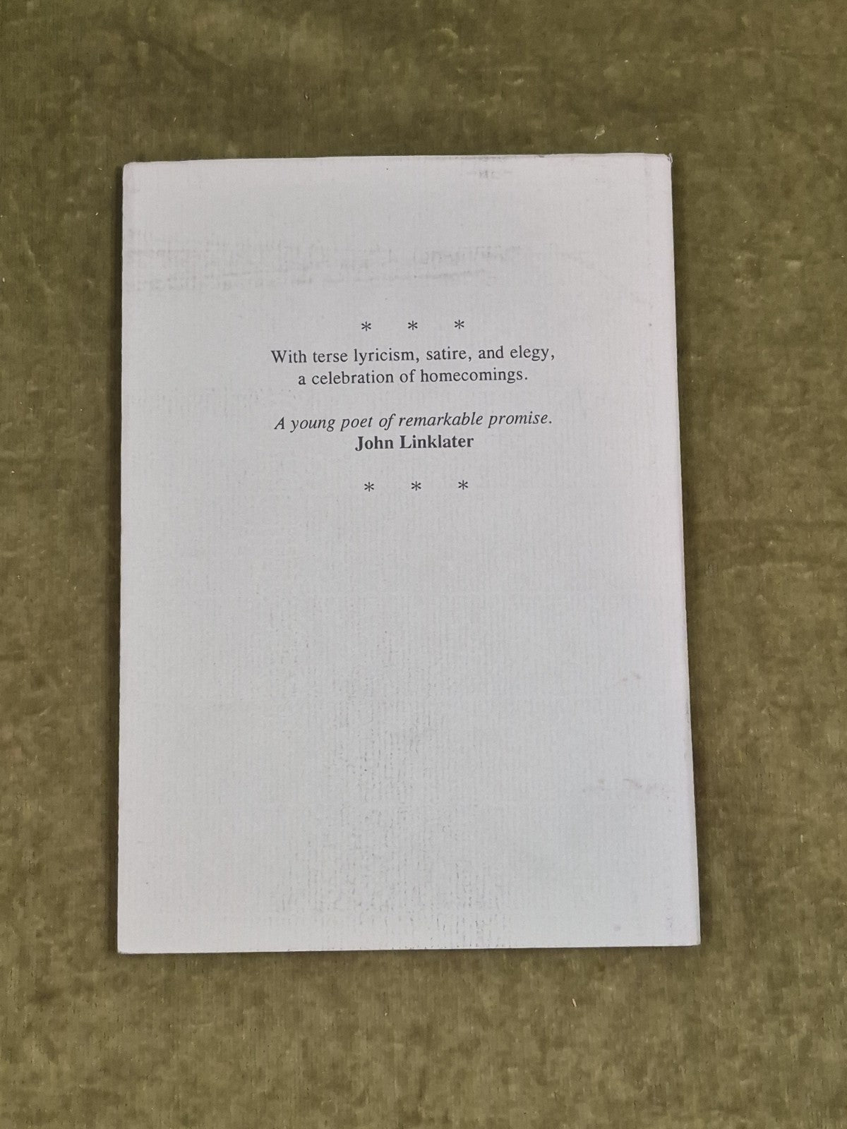 Sense and a minor fever - SIGNED by Richard Price , Vennel 1993 , Peter Robinson1