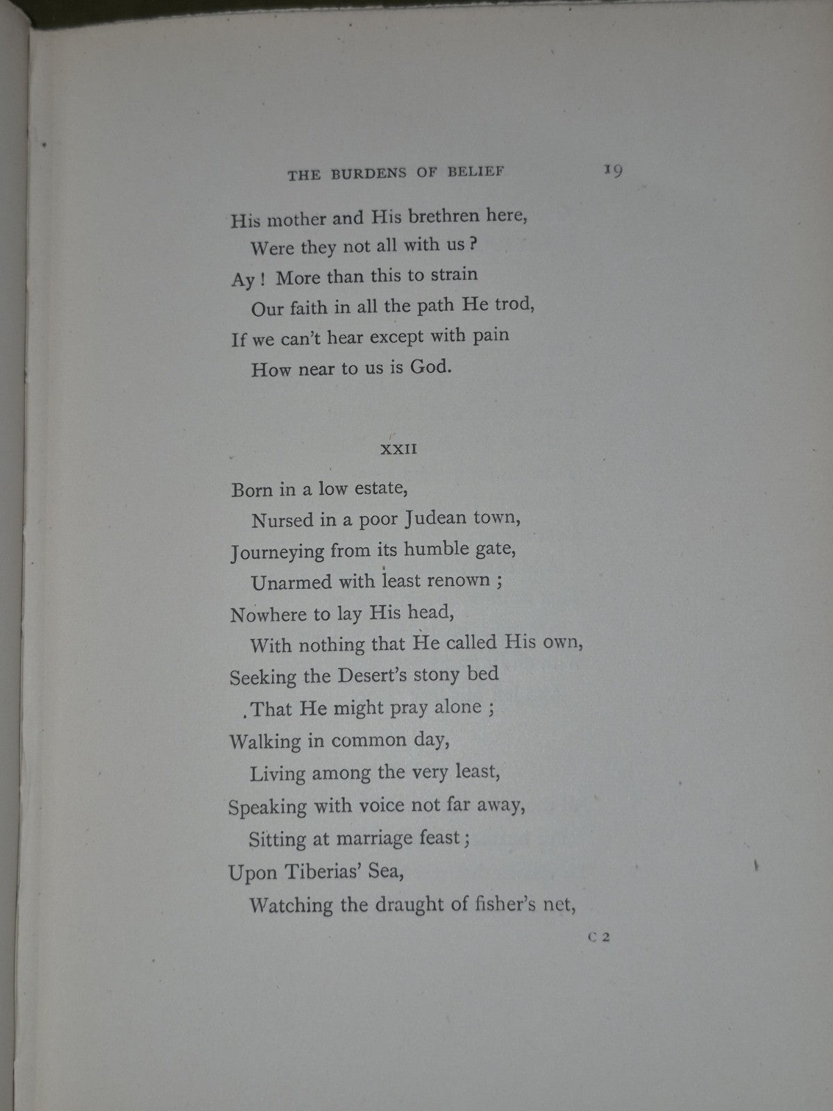 The Burdens of Belief & Other Poems by The Duke of Argyll (1894) 1st edition5