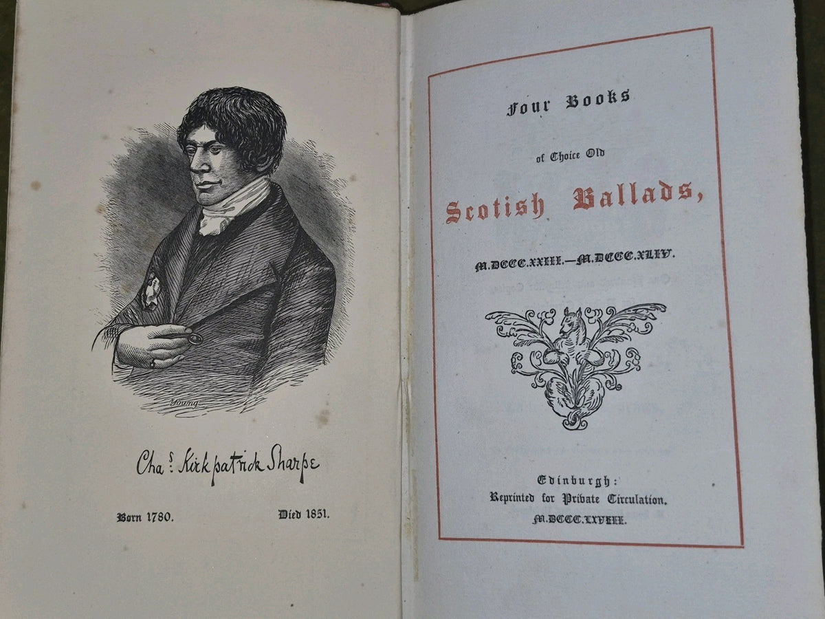 Four Books of Choice Old Scotish Ballads 1868 Thomas George Stevenson Limited7