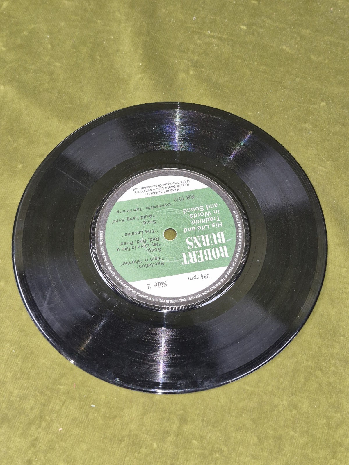 Robert Burns Life and Tradition in Words and Sound Ian Nimmo Record 19657