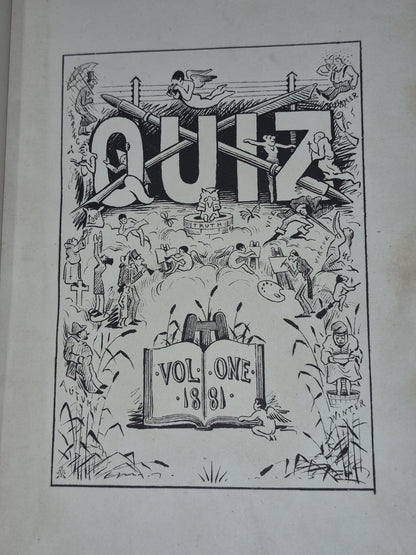 QUIZ Victorian Comical Periodical / Magazine - Glasgow 1881 to 1888 Vol 1 to 158