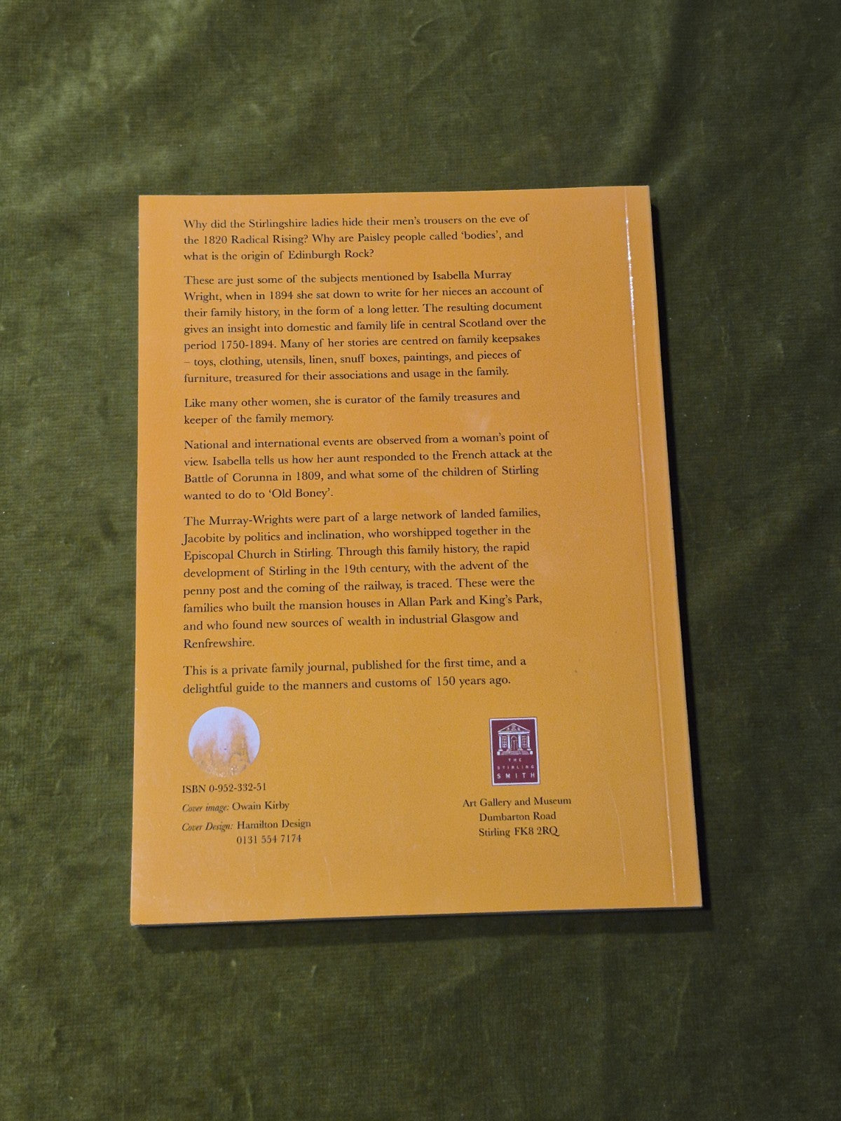 Stirling Letters, Isabella Murray Wright1