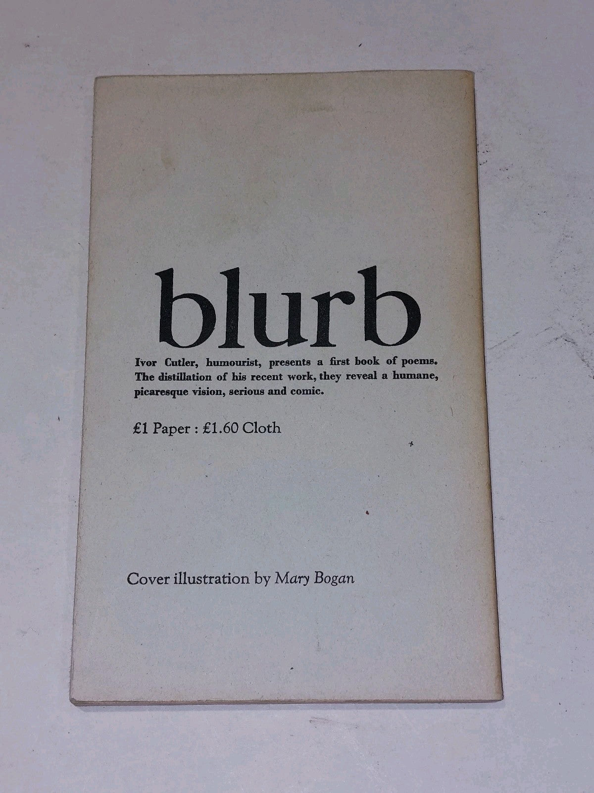 Many Flies Have Feathers By Ivor Cutler (1973) 1st Ed [Trigram Press] Pb Book3