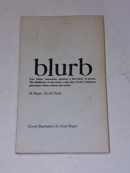 Many Flies Have Feathers By Ivor Cutler (1973) 1st Ed [Trigram Press] Pb Book3