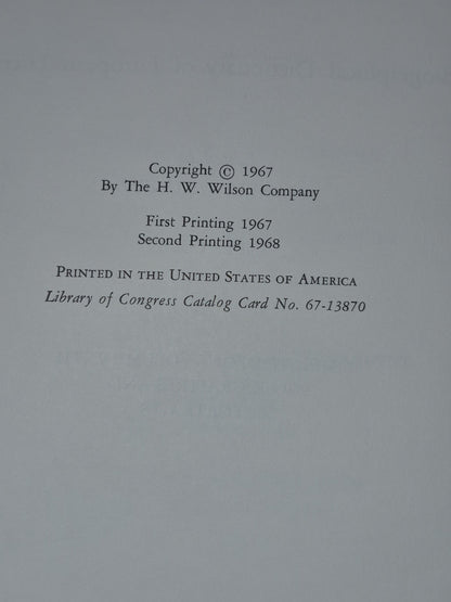 EUROPEAN AUTHORS: 1000-1900 BY KUNITZ & COLBY, 19675