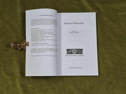 Medieval Obscenities by Nicola McDonald (ed) , York Medieval Press 20144
