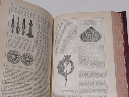 Chamber's Encyclopaedia 10 Vol Set (1901) Heavy Quarter Leather Bound Books14