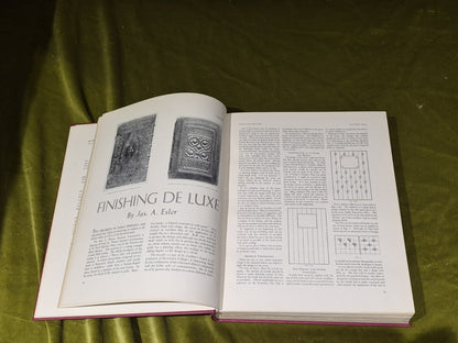 Printing Review Magazine - Bound Volume Of 8 Quarterly From 1933 - 35 5