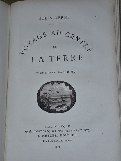 Jules Verne Cinq Semaines En Ballon Voyage Au Centre De La Terre 1872 Montaut7