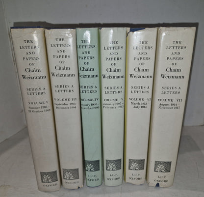 LETTERS AND PAPERS OF CHAIM WEIZMANN VOLUMES 1,3,4,5,6,7 Will Split.0