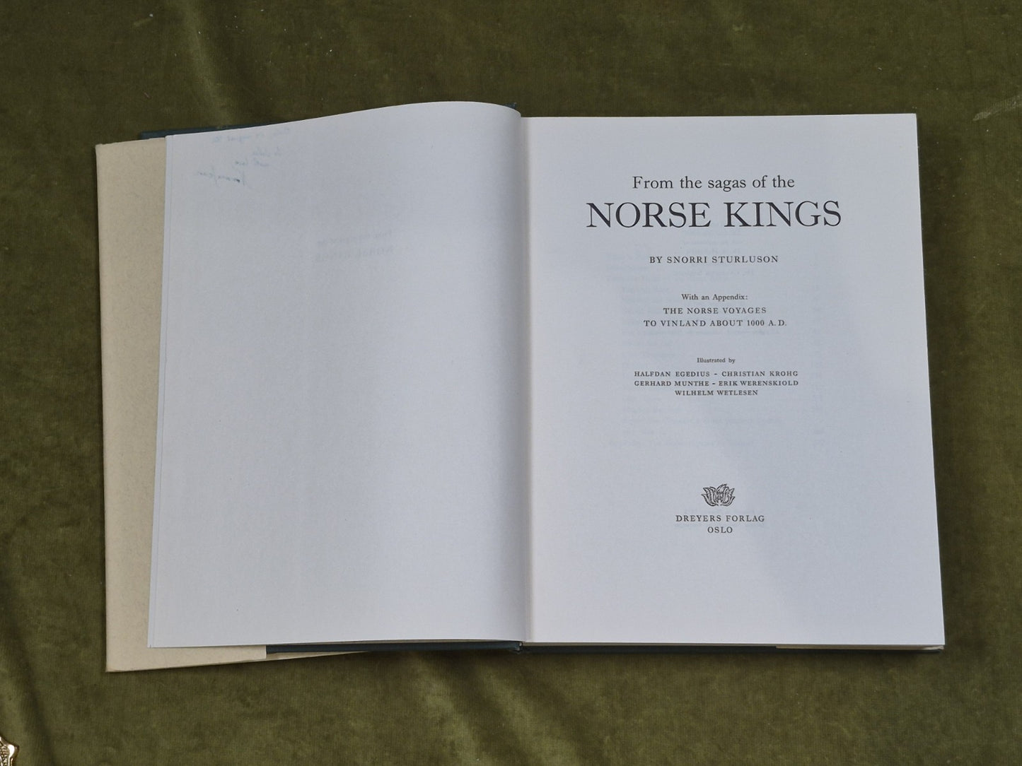 From the sagas of the Norse Kings - Snorri Sturluson , Dreyers Forlag 19735