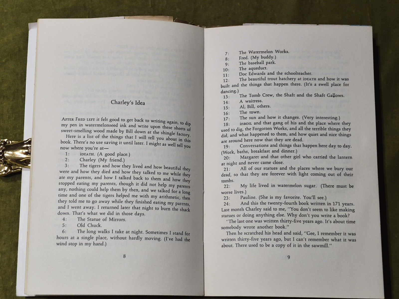 Richard Brautigan : In Watermelon Sugar 1st UK Edition Cape PROOF COPY SC DJ6