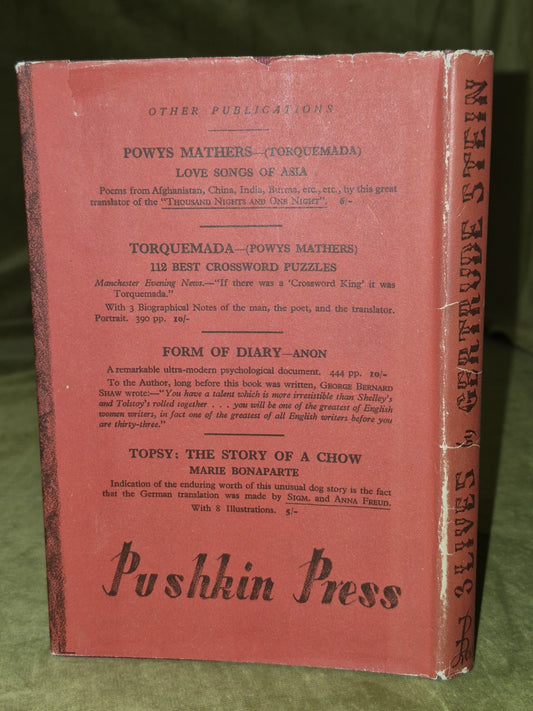 Three Lives Gertrude Stein 1945 Second Edition HB DJ1