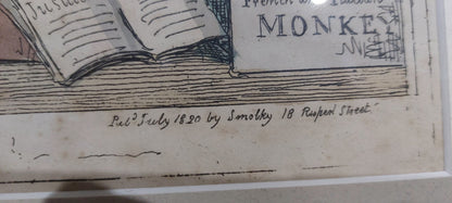 Issac Robert Cruickshank Original Hand Coloured Print MILAN COMMISSION!!! 18207