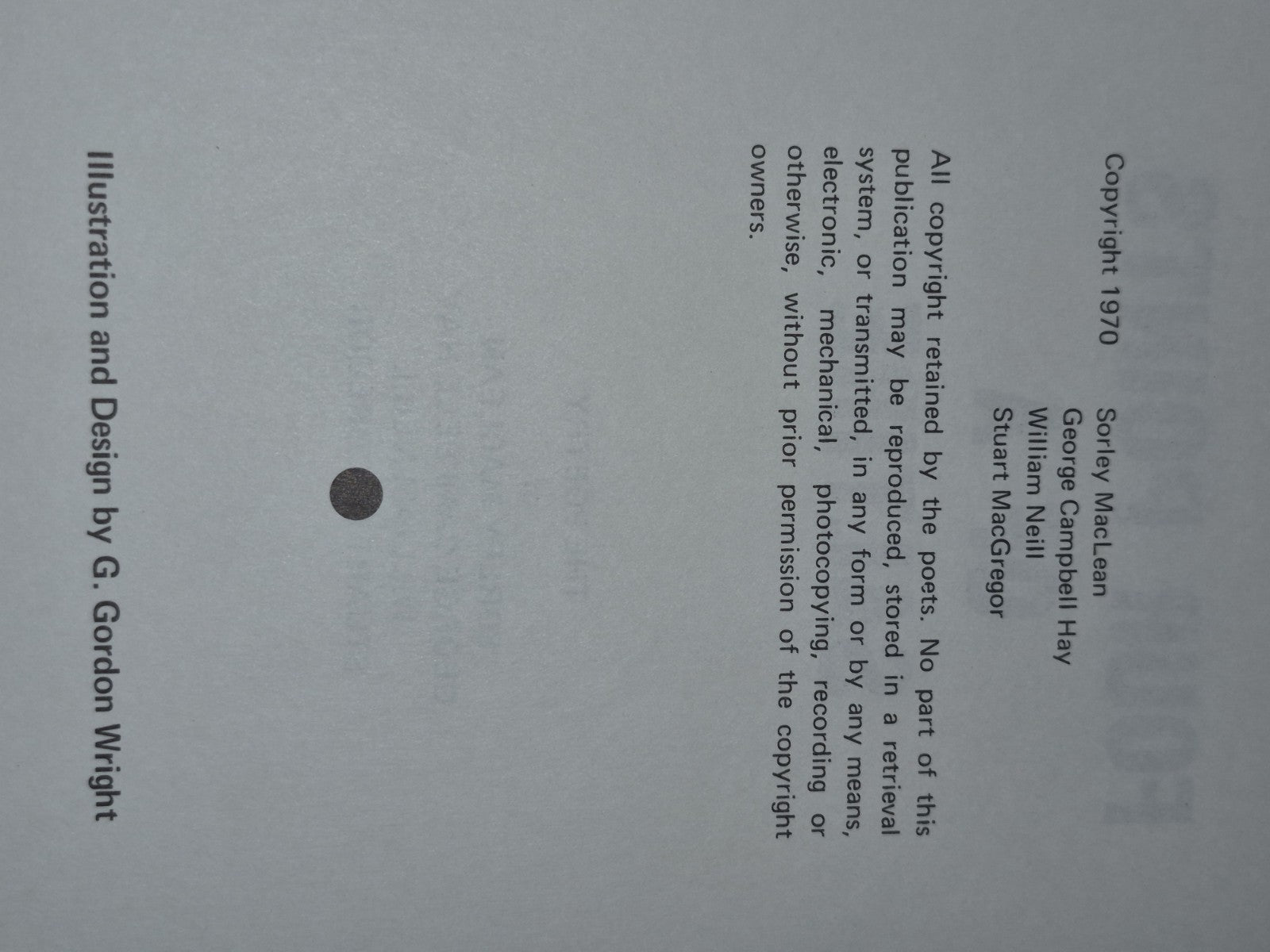 Four Points of a Saltire The Poetry of MacLean, Hay, Neill, MacGregor HC DJ5