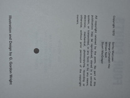 Four Points of a Saltire The Poetry of MacLean, Hay, Neill, MacGregor HC DJ5
