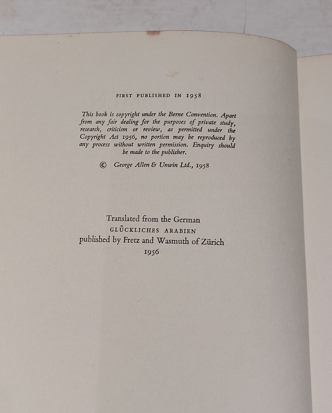 The Yemen - a Secret Journey By Hans Helfritz (1958) Hb Book6