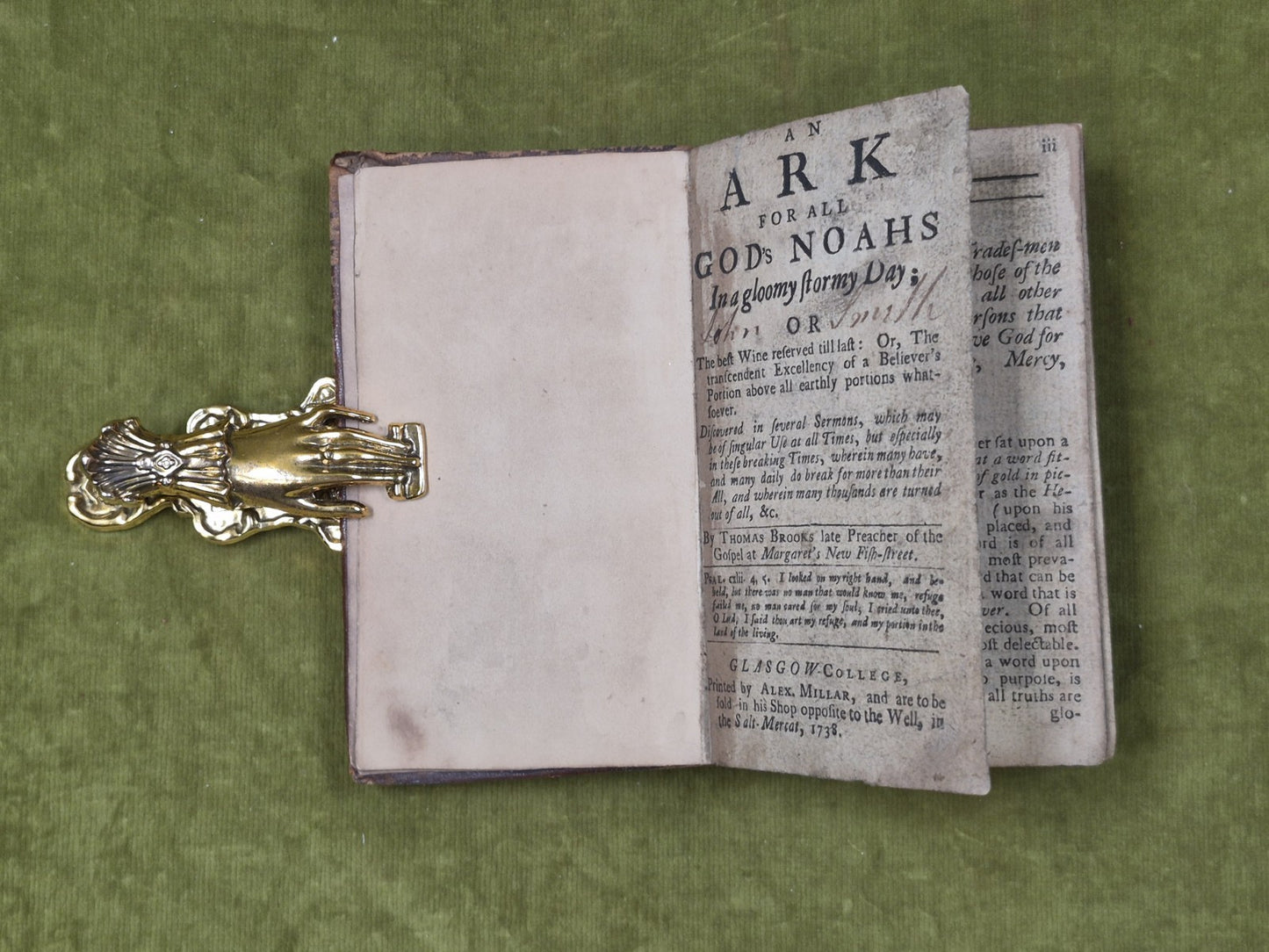 An Ark for All God's Noahs in a Gloomy Stormy Day - Thomas Brooks , Millar 17380