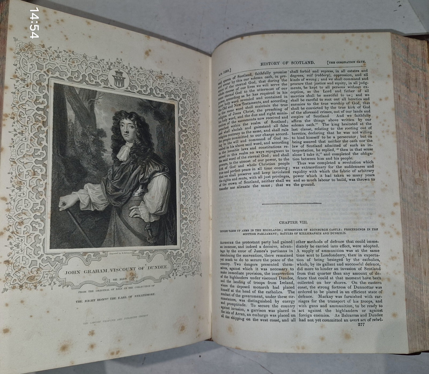 History of Scotland By Thomas Wright Vol I&II London Printing & Publishing Co.20
