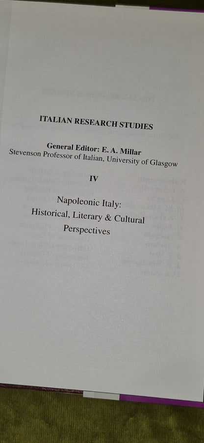 Napoleonic Italy (2000) Eileen A. Millar2