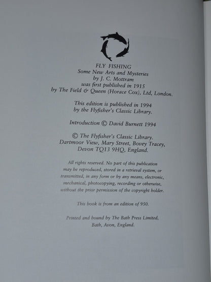Fly Fishing Some New Arts and Mysteries Mottram 1994 Flyfisher's Classic Library5