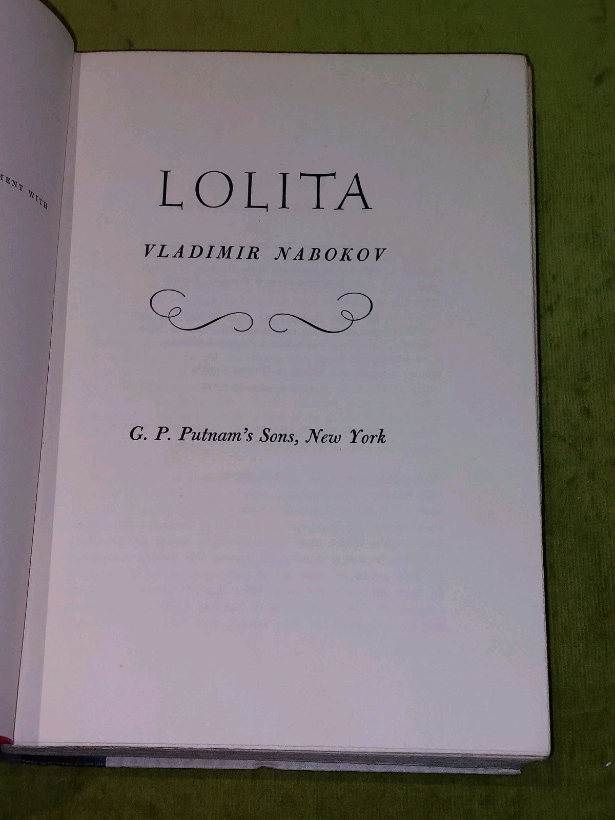 Lolita 1st edition 11th impression By Vladimir Nabokov, Putnam (1955)3