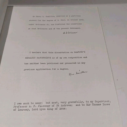 H. L. Hamilton Beautifully Bound Dissertation: Balfour's Heraldic (Vol I & II)4