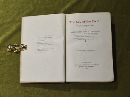 The Key of the Pacific - Archibald Ross Colquhoun , Constable 1895 1st HB3