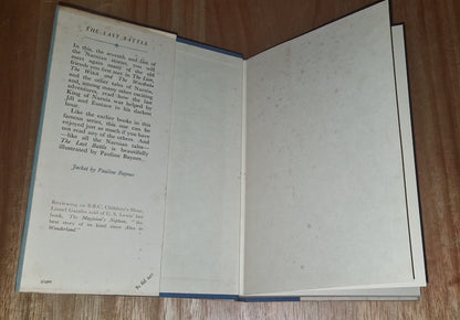C S Lewis The Last Battle 1956 First Edition First Impression - Bodley Head VGC6