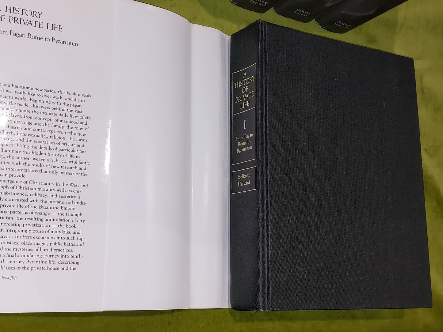 A History of Private Life Complete 5 Volume Set: Belknap Harvard (1987)2