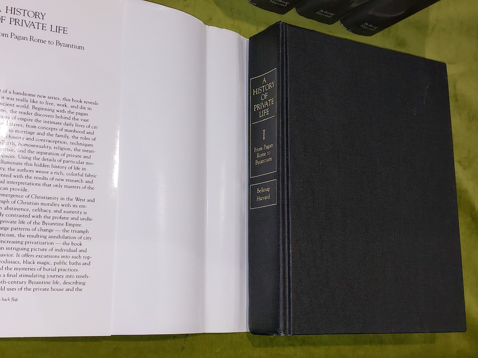 A History of Private Life Complete 5 Volume Set: Belknap Harvard (1987)2