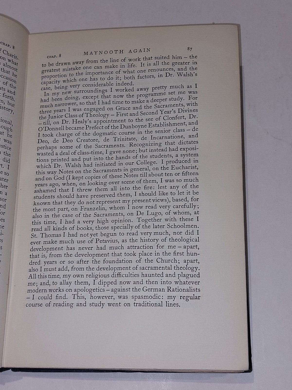 Reminiscences of a Maynooth Professor  Walter McDonald [Jonathan Cape] (1925) 4