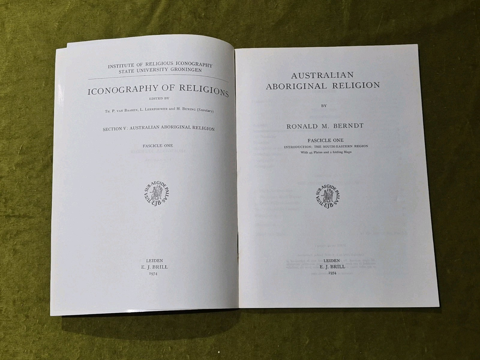 Australian Aboriginal Religion - Ronald M Berndt in vols 1-3 softcover2