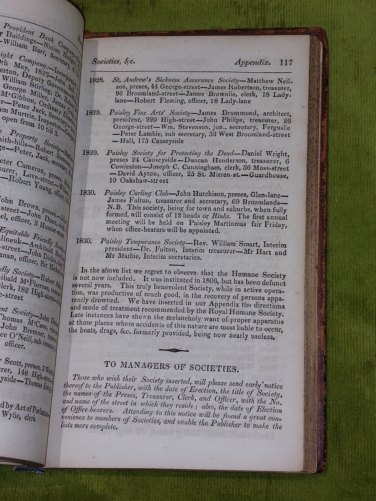 SET Fowler's Directory of Upper Renfrewshire 1830-31 & Lower 1834-35 - 2 Volumes13