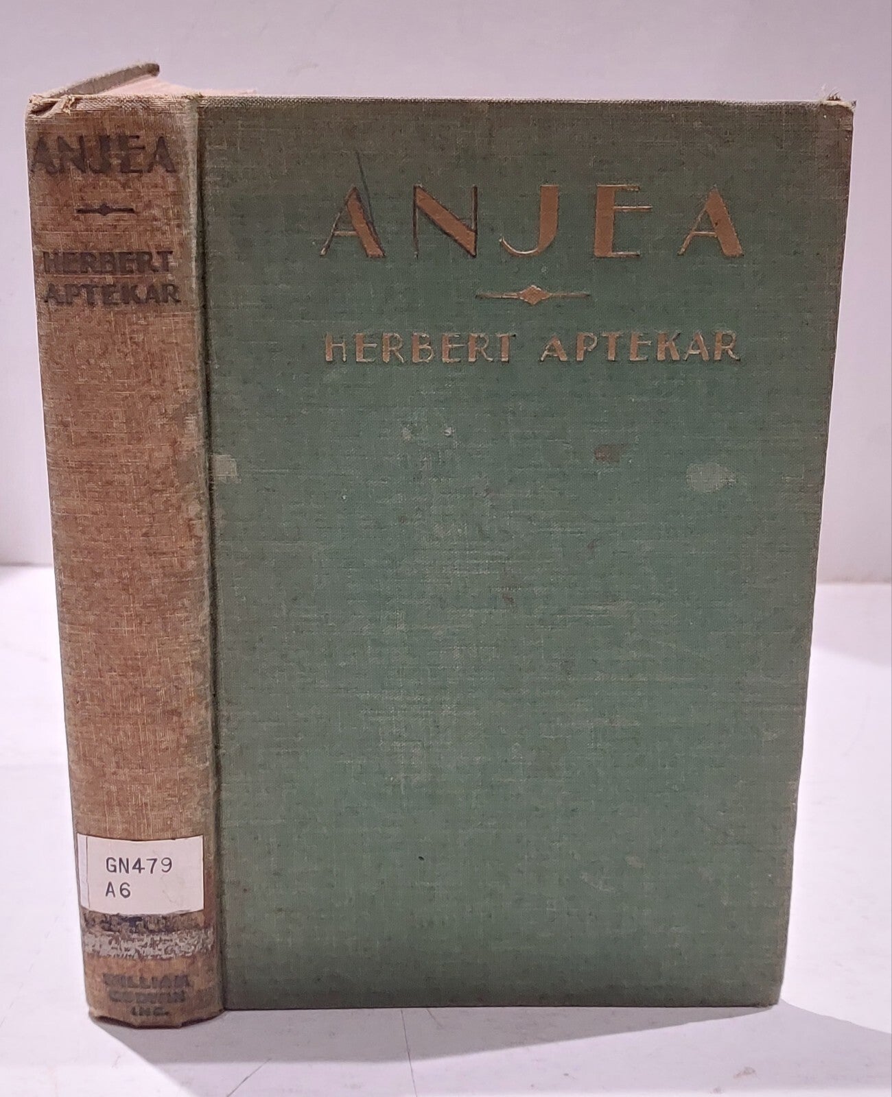 Anjea By Herbert Aptekar [William Godwin] 1931 Hb Book0