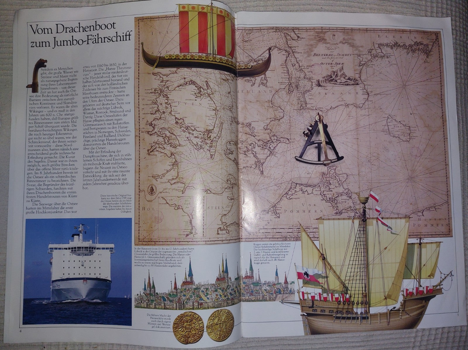 TT-Line Logbuch Sales Brochure 1980s Including Fleet Diagrams5