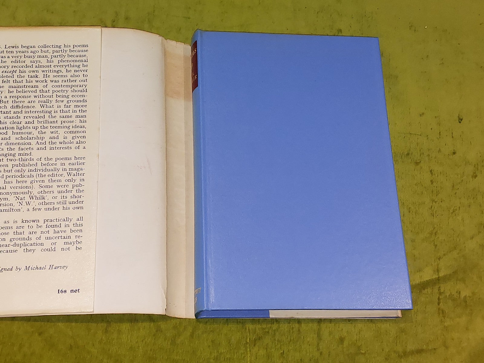 C.S. Lewis  Poems (1964) Hb Dj 1st Ed [Geoffrey Bles] Book2