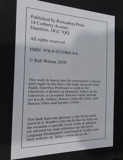 Rab Wilson 'Ye're There Horace. Limited Edition, Scots Poetry Collectable, Boxed4